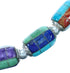 Southwest Multicolor Sterling Silver Inlay Bead Necklace DX117803
